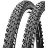ECOVELO 2 COPERTONI 14 X 1 3/8 X 1 5/8 (44-288) Pneumatici Neri in Gomma 14" per Mountain Bike MTB Bicicletta Bimbo