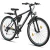 Licorne Bike Guide Premium Mountain Bike 29 pollici - Forcella ammortizzata MTB con freni a disco - Qualità tedesca - Per ragazzi e adulti (nero/blu)