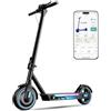 EGGKING Monopattino Elettrico con Freccia Direzionale, 500W Motore, Autonomia 45 km, Pneumatici 10 Antiforatura, Doppia frenata, Scooter Elettrico Pieghevole