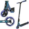 NKD Monopattino Rizz, cuscinetti ABEC-9 ad alte prestazioni, manubrio a 360° per freestyle, resistente lega di alluminio 6061 (nero arcobaleno)