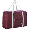 INVODA Borsone da viaggio pieghevole Tote Carry on Bagagli Spirit Airlines Oggetto personale Borsa sportiva da palestra Resistente all'acqua Weekender Borse da notte per donne e uomini, Rosa+Rosso, 17.7 L x