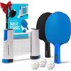 PRO-SPIN PRO SPIN Set Da Ping Pong Tutto in Uno - Rete Retrattile Per Qualsiasi Tavolo (182,9 cm), Pagaie e Palline, Custodia Portaoggetti, Regalo Portatile (Set Ultra)