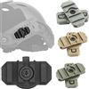 AQzxdc Adattatore Rotante Picatinny, Outdoor Airsoft Gear Casco Accessorio, Casco Ala Montaggio Ferroviario Laterale Montaggio Ferroviario,Nero,2Pcs