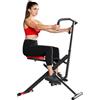 SPORTNOW Total Power Body Crunch con sedile regolabile pieghevole compatto multifunzionale dispositivo di allenamento fitness 100 kg caricabile palestra domestica per petto glutei addominali gambe e