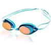 Speedo Competitive Vanquisher 2.0 - Occhialini da nuoto da donna, a specchio, anti-appannamento, colore: acqua