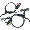 NYK Zoom - Freno a disco idraulico per E-bike HB-875-E, set anteriore e posteriore, senza rotore, 3 pin (nero)