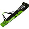 Brubaker Ski Borsa 'Carver PRO 2.0' Sacca da Ski Imbottita con Cerniera Giallo-Verde/Nero 170 cm