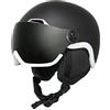 EnzoDate Casco da snowboard con visiera integrata Scudo 2 in 1 Caschi da neve da sci Maschera staccabile intercambiabile, Lente per a costo aggiuntivo
