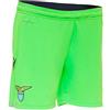 Macron SSL M20 Short Gara Away Ufficiale Jr Pantaloncini da Bambino Away SS Lazio 2020/21, Bimbo, Verde Fluo, JM