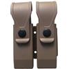VEGA HOLSTER Porta Caricatore Doppio in polimero, Porta Caricatore bifilare, 8dmh01 Desert Tan