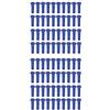 Dilwe bicicletta raggi cappello, per bici da strada, 80 pz, lunghezza 14 mm, filo 14G, blu, for ciclisti strada e città
