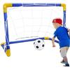 Generico Porta da calcio per bambini - Rete da allenamento portatile da 45 cm con pompa, bersaglio da calcio per interni ed esterni per bambini, struttura stabile a installazione rapida per allenamento in cort