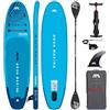 CampSup Aqua Marina Fusion 10'10 - Tavola gonfiabile per principianti con paddle in carbonio - Stand Up Paddle Board Set completo - Limited Edition Blu