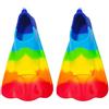 Rurunklee Pinne corte per bambini | Pinne da snorkeling in silicone corte | Pinne corte per snorkeling | Pinne subacquee per immersioni subacquee, POWWL15QG91QQQ1NVQN