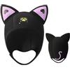 kivrimlarv Cappuccio per con orecchie di gatto, Cappuccio da immersione in neoprene, Cappello da immersione subacquea, Cappuccio per da donna, Cappuccio da immersione per bambini, Cappello da
