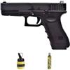 ECOMMUR HFC HG 185 blowback Nero Green Gas (6 mm) | Pistola Airsoft (pallini in PVC) Calibro 6 mm + flacone 1000 pallini 0,12 g + Green Gas. Sistema Blowback (Potenza: 0,5 joule)
