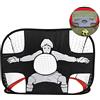 BUTORY Set di porte da calcio per bambini, 2 in 1, per esterni, con cancello pieghevole pop-up con panno e borsa per il trasporto per il giardino, per interni