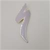 Gepinke Lightning S-Works - Adesivo in metallo per bicicletta, in lega di alluminio morbida, per segnaletica per BMX, etichetta creativa, accessori per biciclette (bianco)