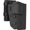 OMITAC Custodia per Sig Sauer P226, rotazione completa regolabile a 360°, custodia OWB per Sig P226 P228 Taurus G3 Taurus TH9 polimero nero, mano destra, cintura esterna di trasporto