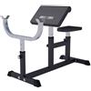 GORILLA SPORTS® Panca Palestra - Regolabile in 5 posizioni, Fino a 200 kg, Piedini Antiscivolo - Panca Scott, per Bicipiti, Tricipiti, Panche Powerlifting, Bodybuilding, Sollevamento Pesi (Bianco)