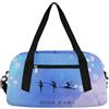Tavisto Elegante borsone personalizzato per affari e tempo libero, borsa da ballo con comoda tracolla, borsa da tifo con nome ricamato per fan