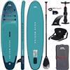 CampSup Aqua Marina - Tavola gonfiabile Sup Board Stand up Paddle AQUAMARINA Vapor, confezione completa, 315 x 79 x 15 cm, con seduta Kayak