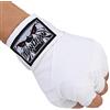 LZQpearl Fasce Mani da Boxe, Guantoni Interni con Fasciature da Boxe con Chiusura Extra Larga, per Sport da Combattimento, Boxe, MMA E Cross Fitness, Uomini E Donne (3m,White)