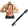 Ducomi Twister Molla di resistenza flessibile, manubrio prolunga toracica, braccio di trazione per attrezzature fitness per casa, palestra, barra uomo e donna, rinforzo muscolare (30 kg)
