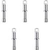 Milageto Accessori per La Sostituzione del Palo della Tenda Dell'asta di Alluminio 7,9 Mm/Punte Dell'estremità di 8,5 Mm - Argento, per 8,5 mm