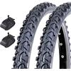 ECOVELO 2 COPERTONI 16 X 1.75 (44-305) + CAMERE D'ARIA VALVOLA AMERICA MTB BICICLETTA MOUNTAIN BIKE BIMBO