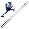 Generico Canna Con Mulinello Pesca Siluro Carpa Storione Fondo Bolentino Mare Kit MT. 2,4