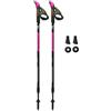 FIZAN Swift - Bastoncini da trekking in alluminio, ultraleggeri, regolabili, colore antracite fluorescente, colore: rosa