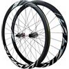 BLUEZY Set Di Ruote For Bici Da Corsa 700C, Cerchio For Bici Da Corsa In Lega Di Alluminio A Doppia Parete, Set Di Ruote Anteriori E Posteriori Per Mozzi Freno A Disco Per 8-12 Velocità B,700C-XD