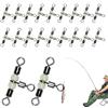 Generic Accessori da con Giunto Girevole a 3 Vie, 20 girelle rotanti con Perline, a T, Attacco ad Alta Resistenza per Uomo, Accessori da