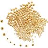 HANABASS Attira Le Perle di Mosca 300 Pezzi Mini Perline in Tungsteno 3 Mm 4 Mm 5 Mm Dimensioni Oro per Legare Le Mosche Addominali