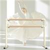 jiajulashou123 Sbarra da Balletto Doppia Sbarra per Danza Classica Ginnastica Artistica Sbarra Danza Classica con Cuscinetti Antiscivolo Doppia Barra di Danza Portatile per Allenamento Stretch (165 * 60 * 105cm)