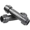 BESPORTBLE Connettore per Pagaia in Alluminio Nero da 28mm Resistente alla Ruggine per Kayak e Barca Struttura in Plastica ad Alta Resistenza e Due Cappucci Filettati