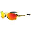 YFCTLM Occhiali Ciclismo MTB polarizzata vetri di Riciclaggio vetri della Bicicletta Uomini/Occhiali da Sole delle Donne UV400 Occhiali da Sole Bici (Color : Rosso)