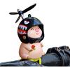 Bakermiche Campanello per Bicicletta per maiale Campanello per Bicicletta per Bambino maiale di Gomma Ornamenti Giocattolo Deco per Bici Dmaiale Mini Anello per Bici con Testa Dmaiale Corna per Bicicletta