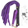 WAMBAS Romantica Frusta in Pelle Viola con Passante per Mano per lei