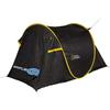 National Geographic - Tenda da Campeggio a Igloo per 2 Persone | Facile da Montare con Pop-Up Veloce | Impermeabile, Parasole, 3 Punti di Ventilazione | Nero e Giallo