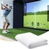 Generic Schermo di Impatto per Golf Resistente e Durevole, Schermo per Simulatore di Golf, Proiettore Hd Bianco per la Pratica, per Allenamento Indoor e Outdoor 3x2m(9.8x6.5ft)