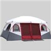 QJWM Tenda da Campeggio per 8-12 Persone con 2 Camere da Letto, Tenda Grande a Doppio Strato Impermeabile per Famiglie ed Esterni