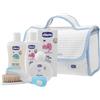 CHICCO BABY MOMENTS BEAUTY MANIGLIA AZZURRO BAGNO DELICATO CORPO-CAPELLI PELLI DELICATE 200 ML + CREMA CORPO PELLI DELICATE 200ML + ACQUA DI COLONIA BABY SMELL PELLI DELICATE 100ML