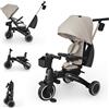 Kinderkraft Triciclo Pieghevole JAZZ 3 Beige - da 9 Mesi a 5 Anni