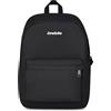 INVICTA Zaino Scuola Carlson GRS Jet Black 24 Litri Porta PC 14"