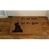 shuaishuaipuzi Zerbini per ingresso interno homeIt's Not Much But It's Home, zerbino divertente, zerbino divertente, tappeto carino per cucina, 45 x 76 cm, Halloween