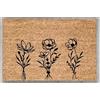 shuaishuaipuzi Zerbino floreale | Zerbino con fiori primaverili | Tappetino di benvenuto primaverile | Zerbino estivo | Decorazione primaverile per esterni, decorazione per casa, cucina, balcone, 45,7 x 76,7 cm