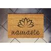 shuaishuaipuzi Fiore di Loto Namaste, Zerbino Divertente, Regalo per Inaugurazione Casa, Tappeto di Benvenuto, Zerbino Divertente, Decorazione Casa Cucina Balcone 45,7 x 76,2 cm