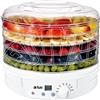 Reber Artus Essicatore digitale per alimenti, 230-260W, 5 scomparti, diametro 32 cm, Bianco